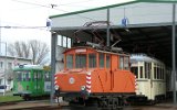 Schörling-Schienenschleifwagen als historischer ATw G2, Betriebshof 2005