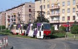 Gleisdreieck ul. Dworcowa / ul. Kr�lewska am Depot 18. Mai 1997